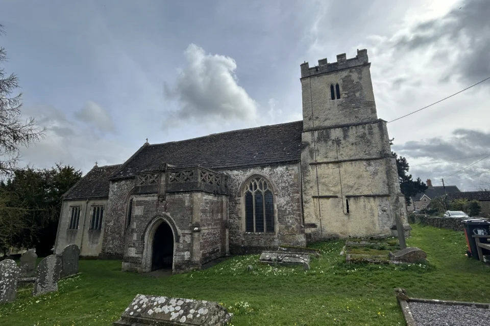 Exterior of St James Church Charfield