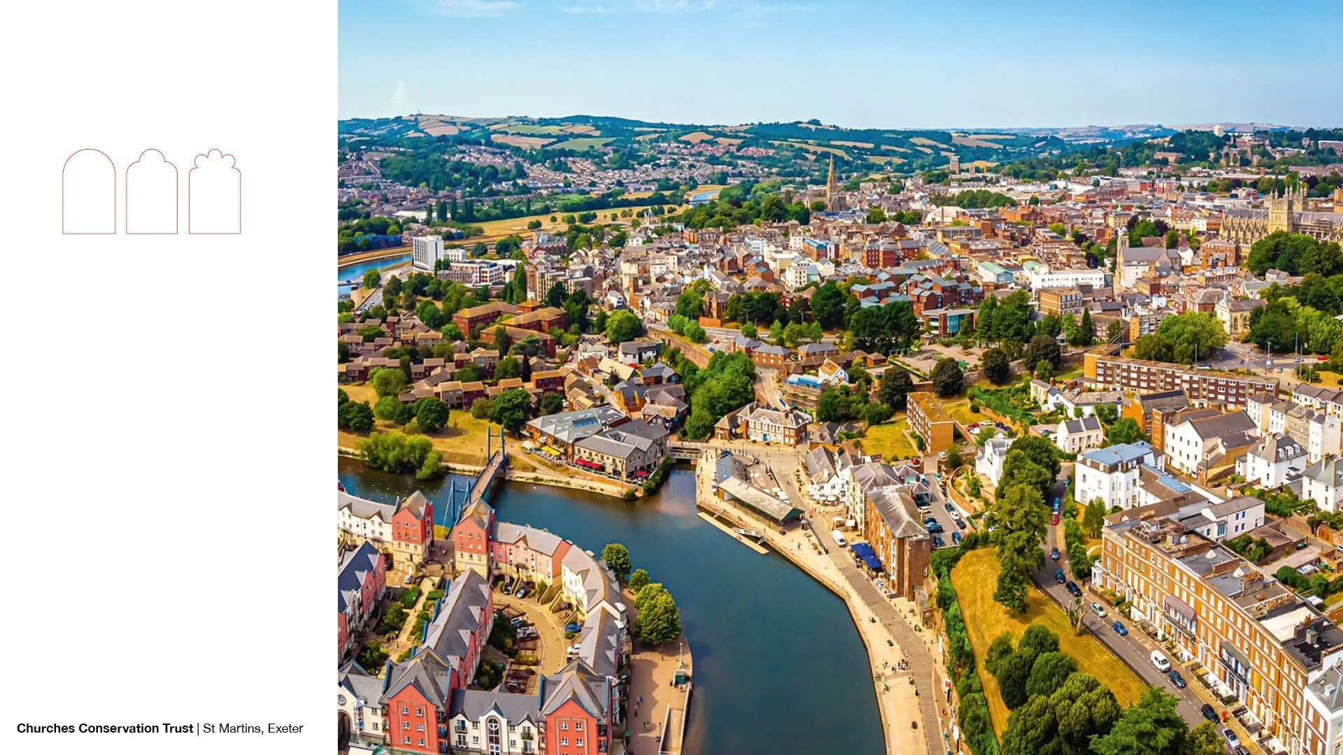 Aerial view of Exeter