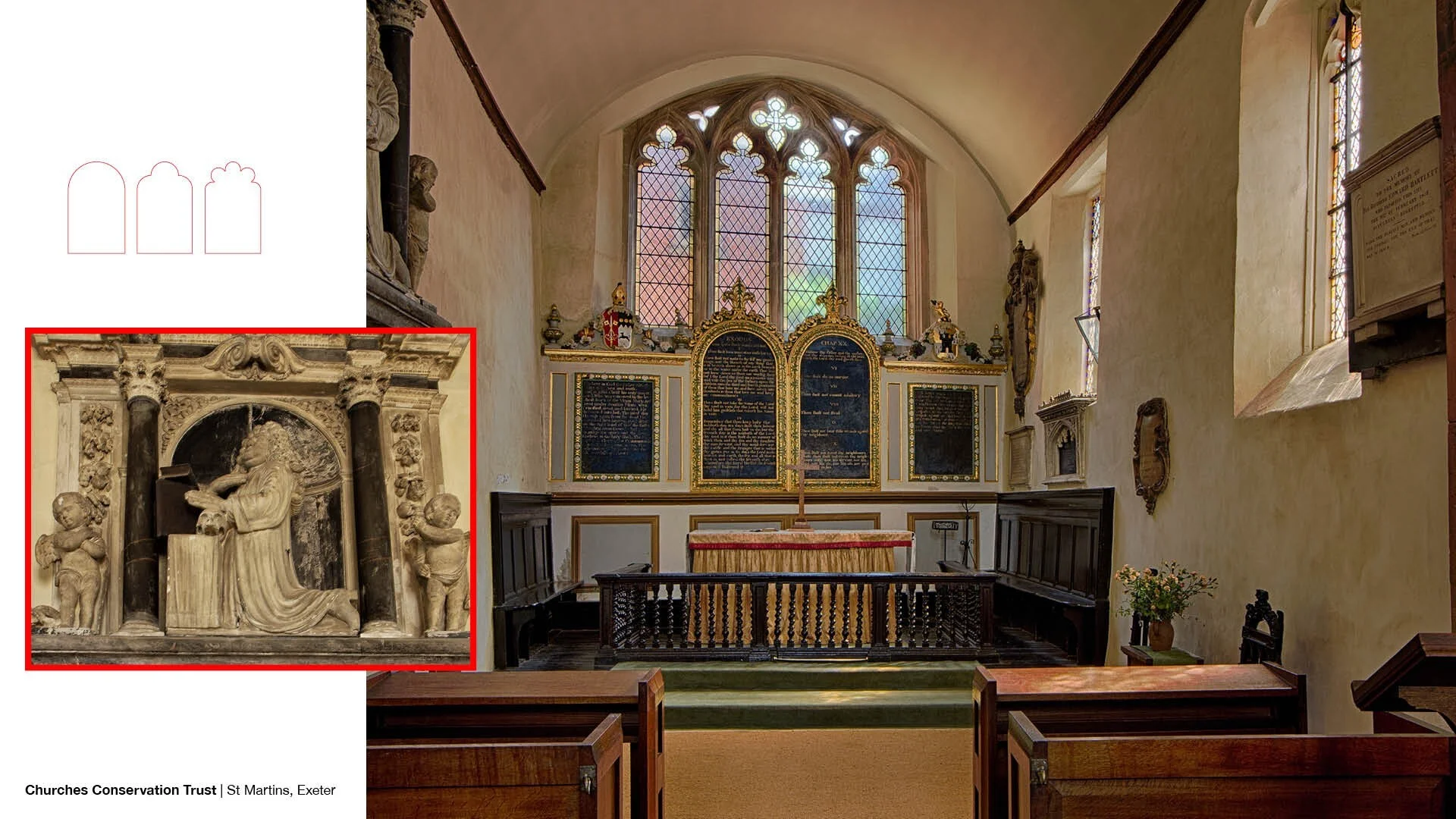 Exeter St Martin's Church Interior Chancel Sanctuary