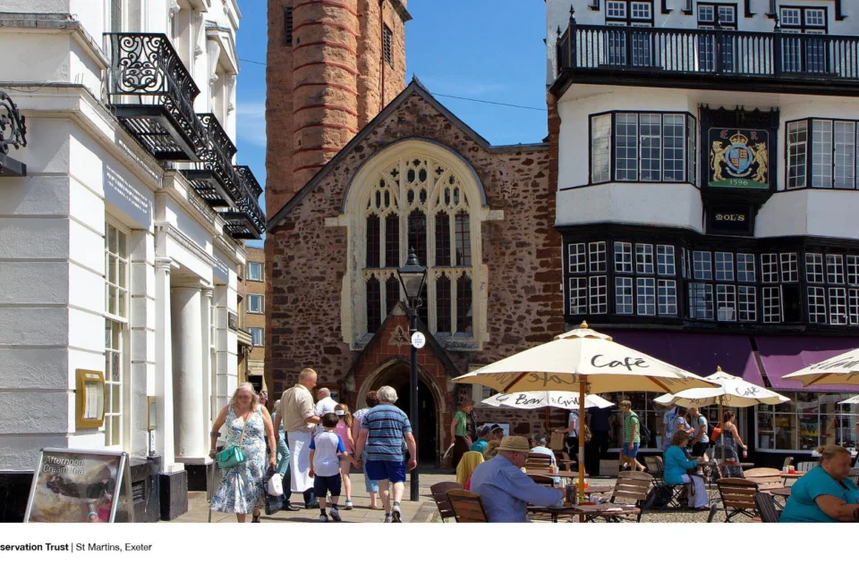 View of St Martin's Church from the square