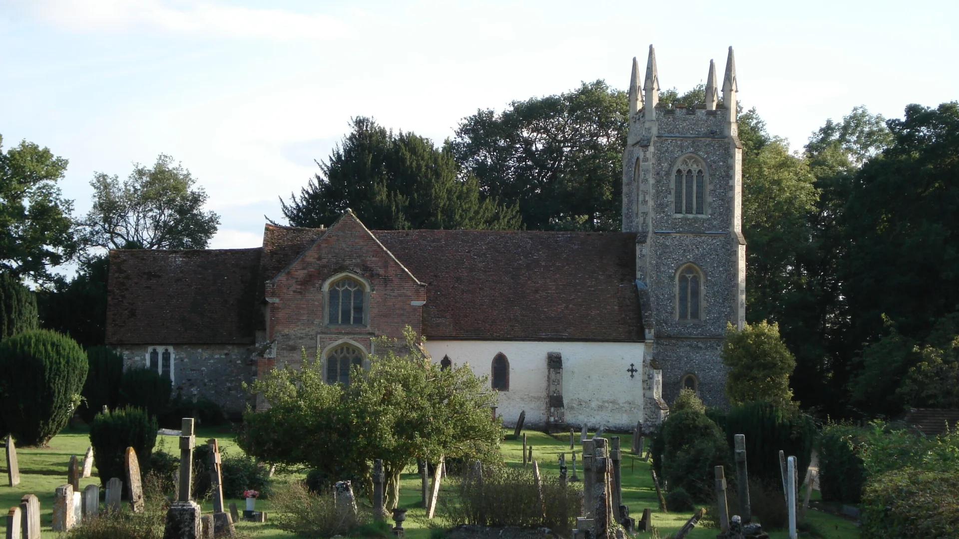 Exterior of the stone built church