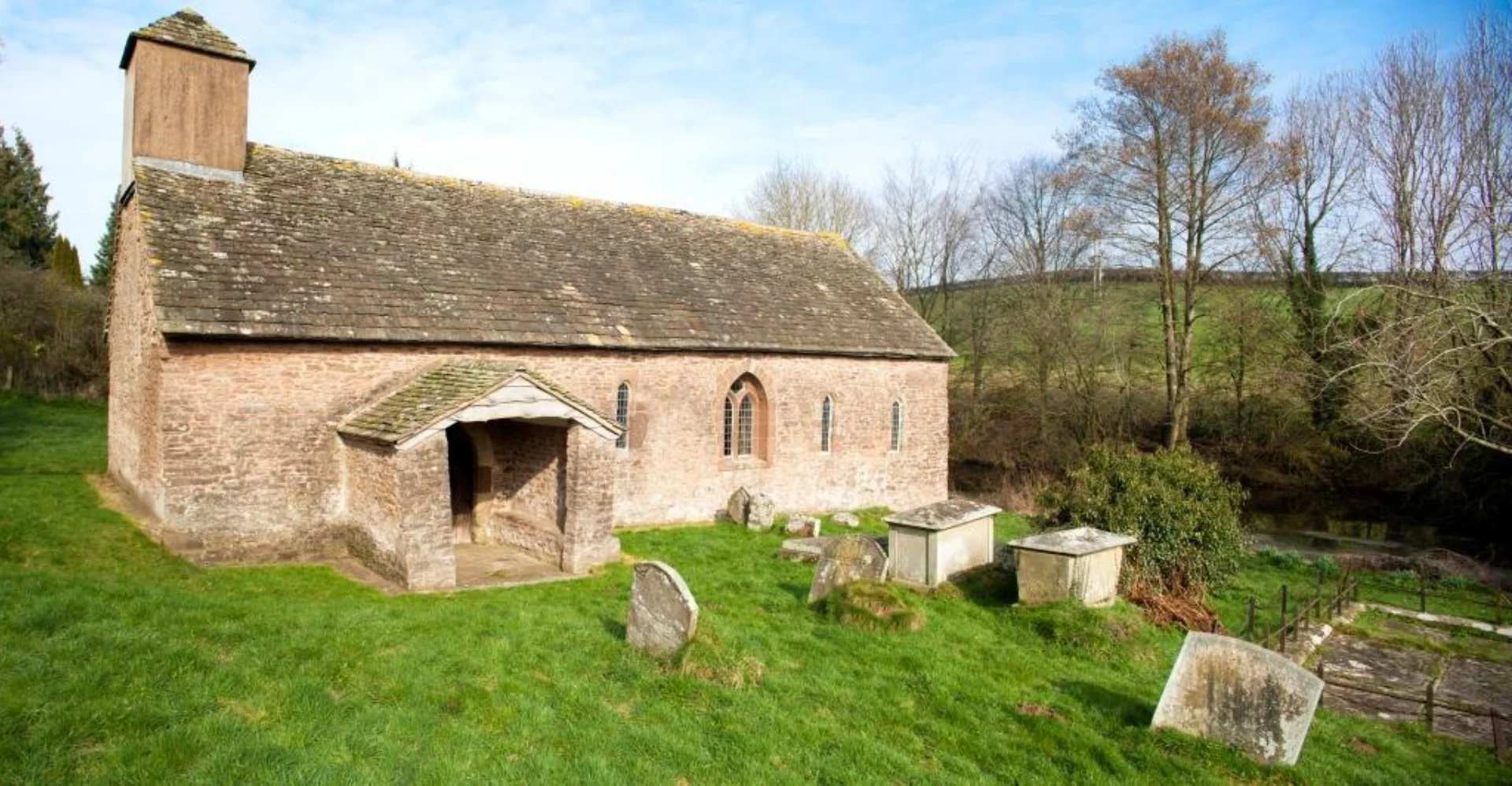 St Michael's Church in Michealchurch on a sunny day