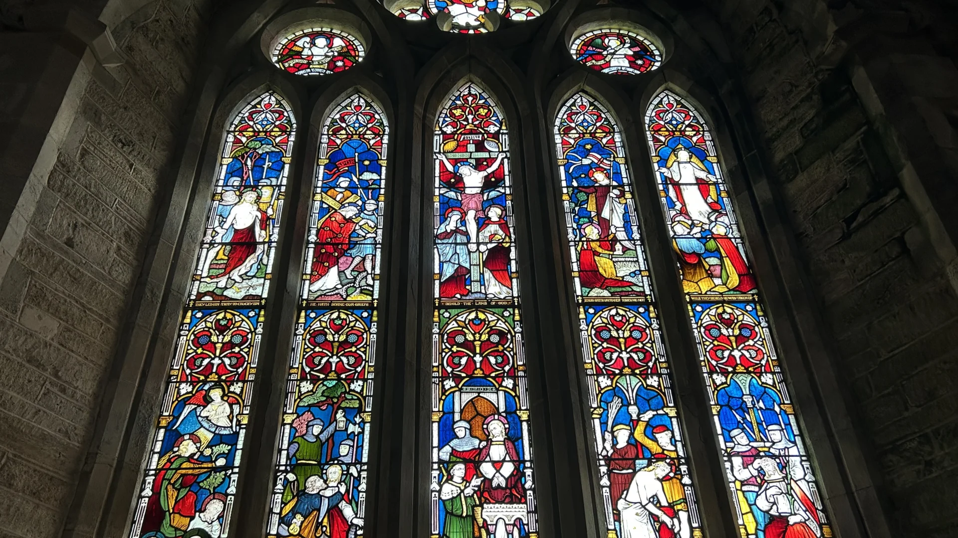 North Hill St Torney Stained Glass East window chancel