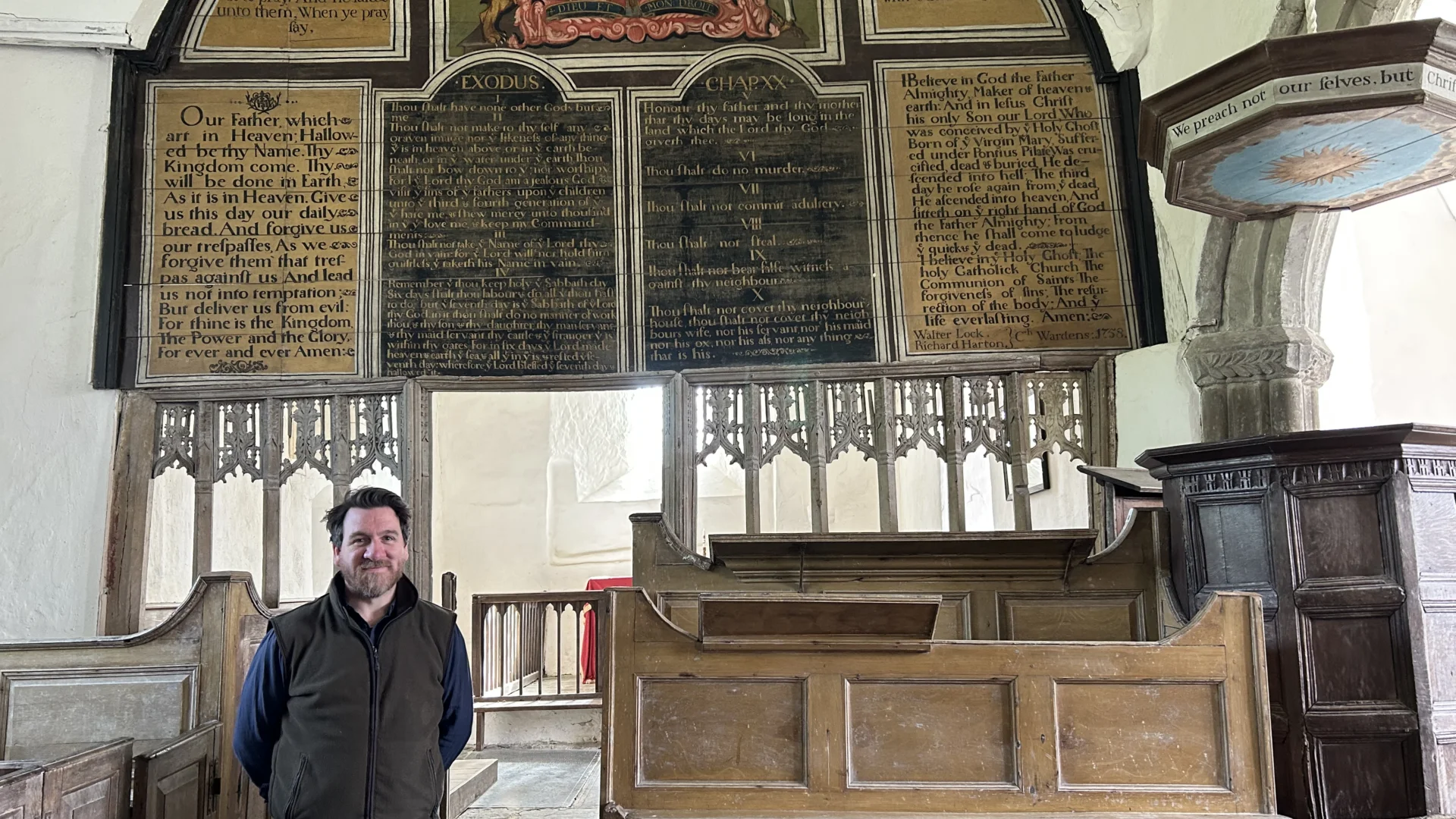 Tim Godden at St Petrocks Church Parracombe