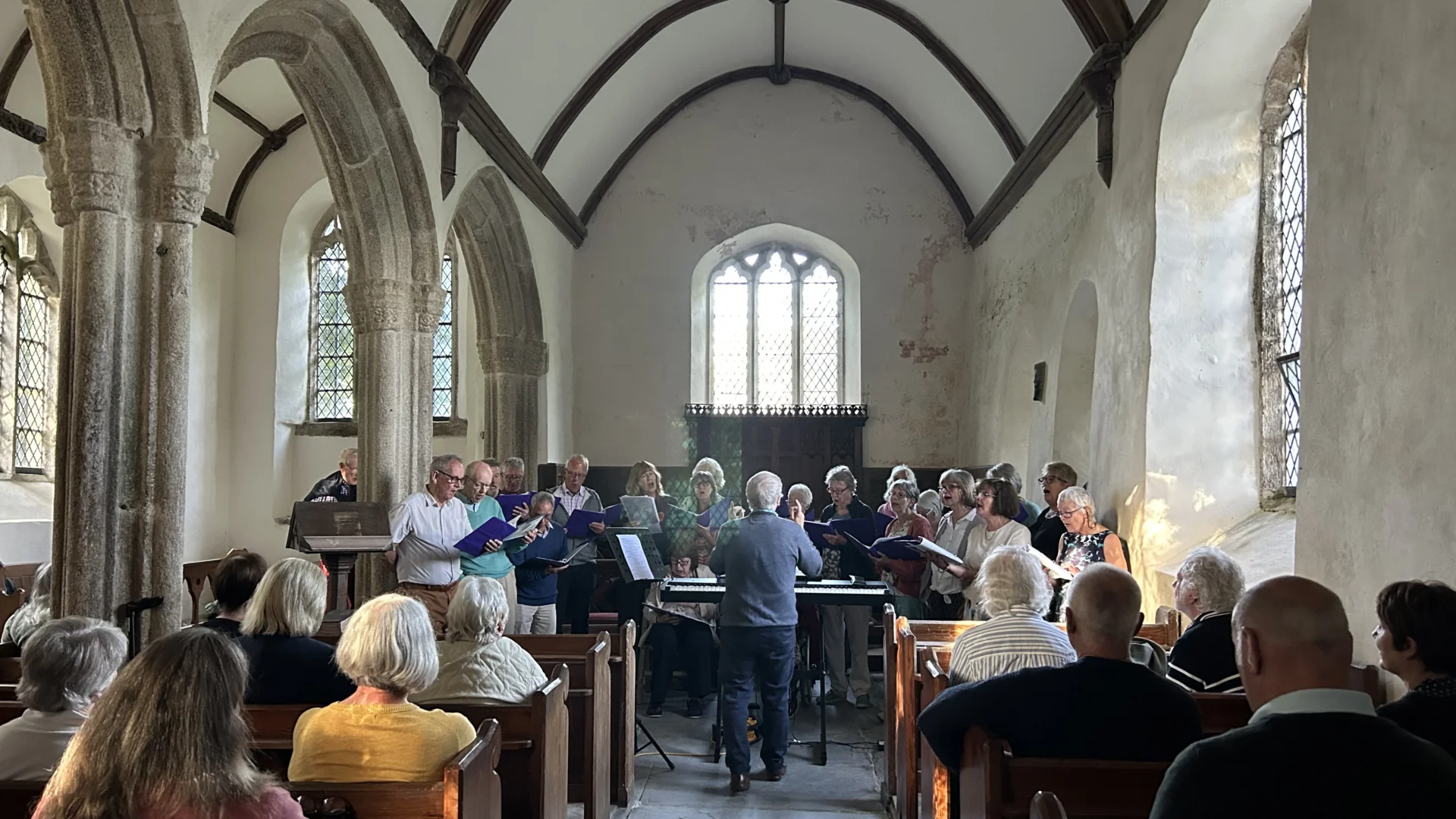 Tapestry Choir in St Nonna's Church Bradstone