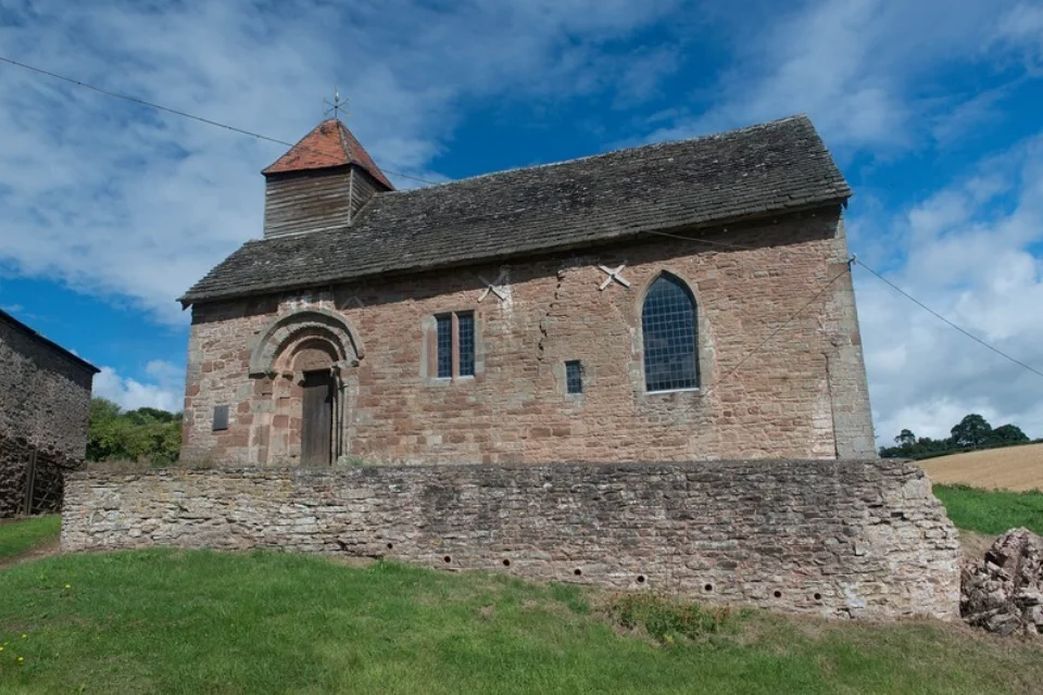 External view of the small stone built church