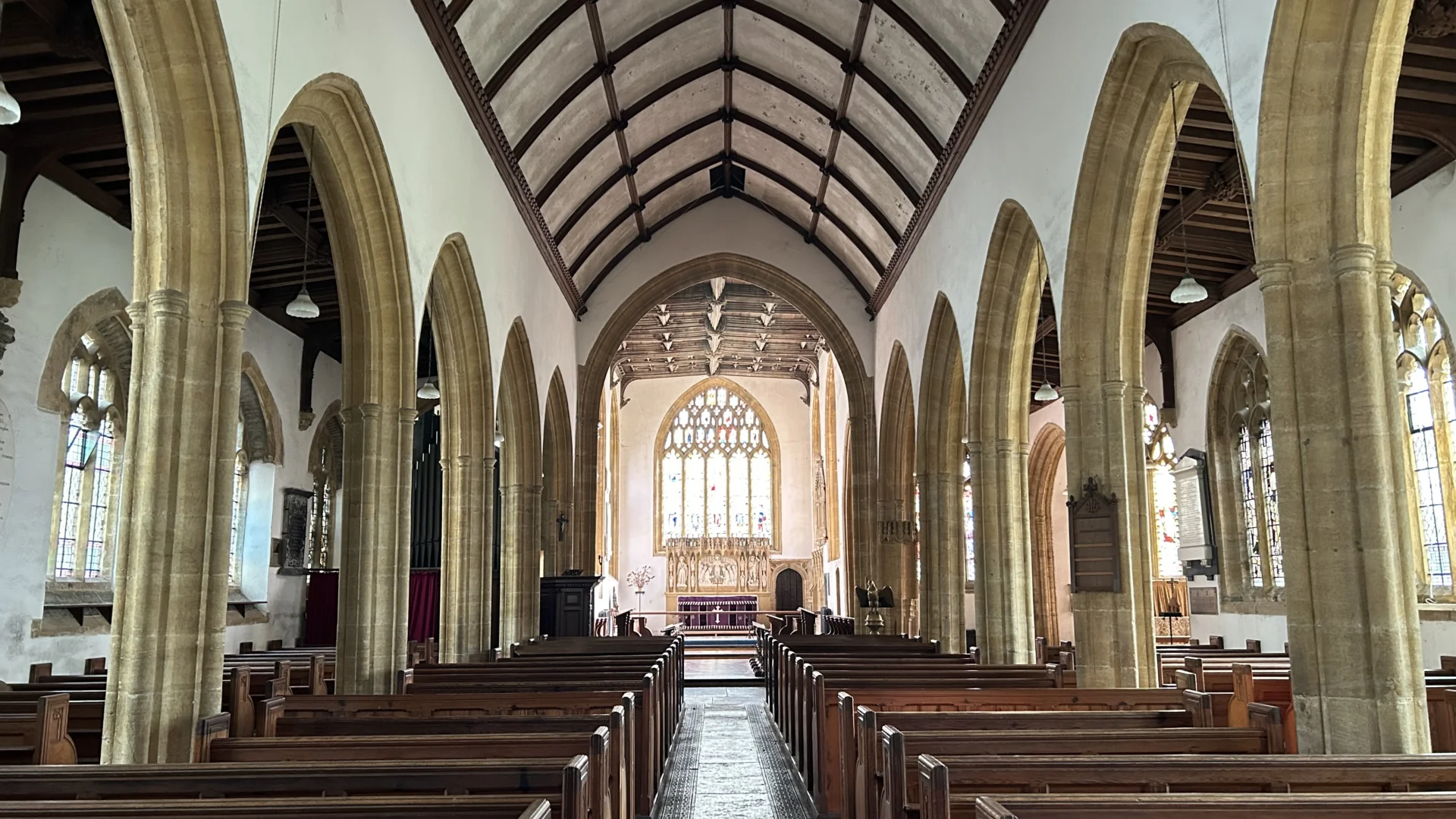Interior of All Saint's Church, Langport