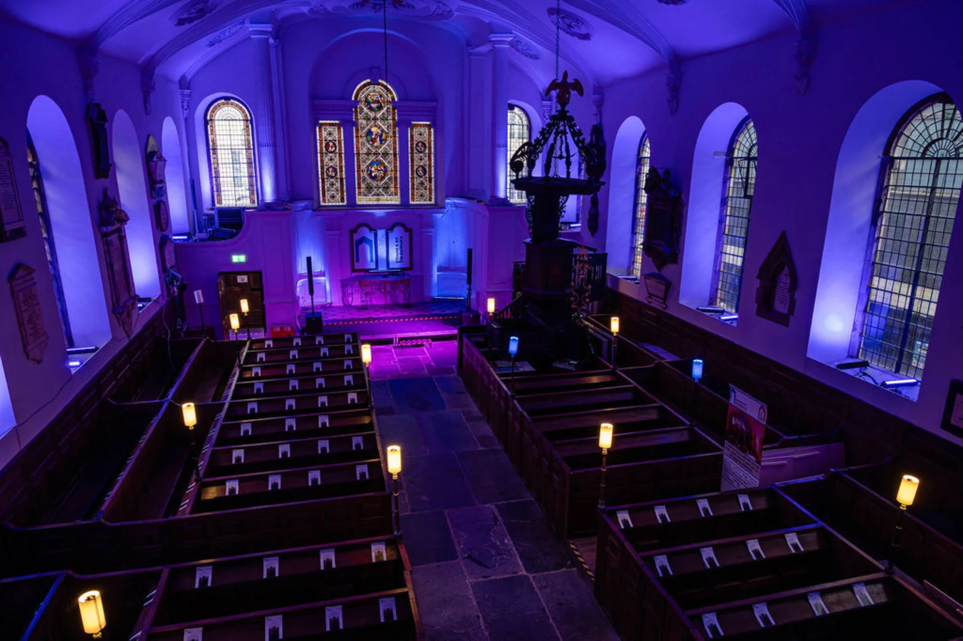 A view of St Swithun's from the organ gallery.