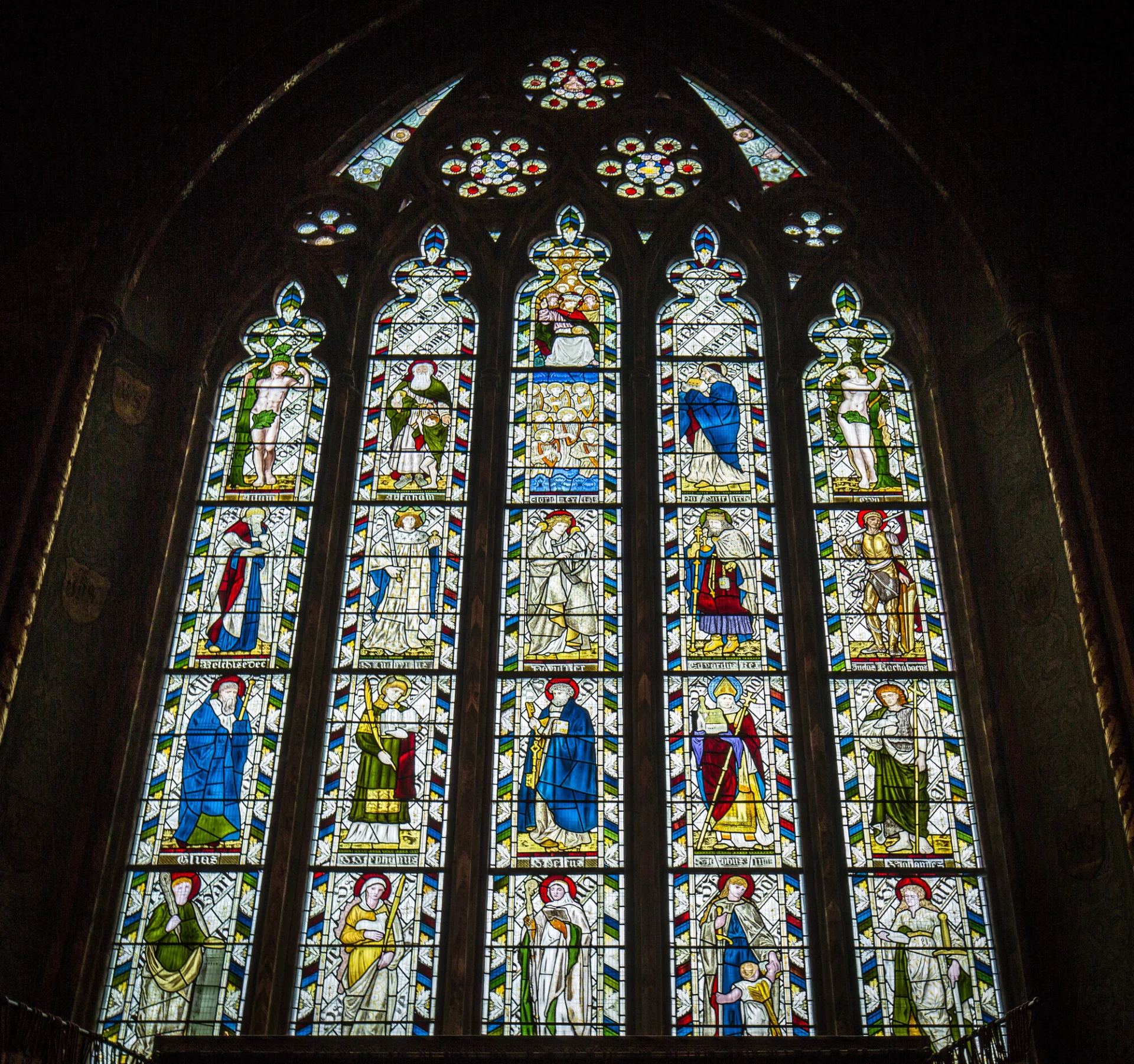East window at All Saints' Church, Cambridge