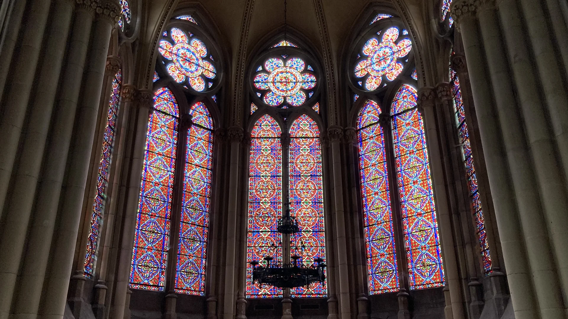 St Marys Itchen Stoke Altar windows stained glass
