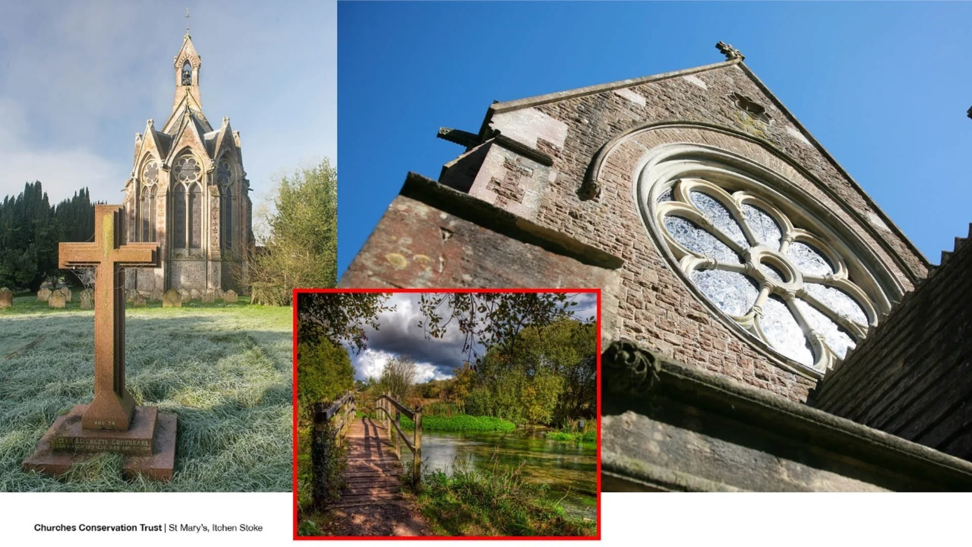 St Mary's Church in Itchen Stoke Church exterior and location.