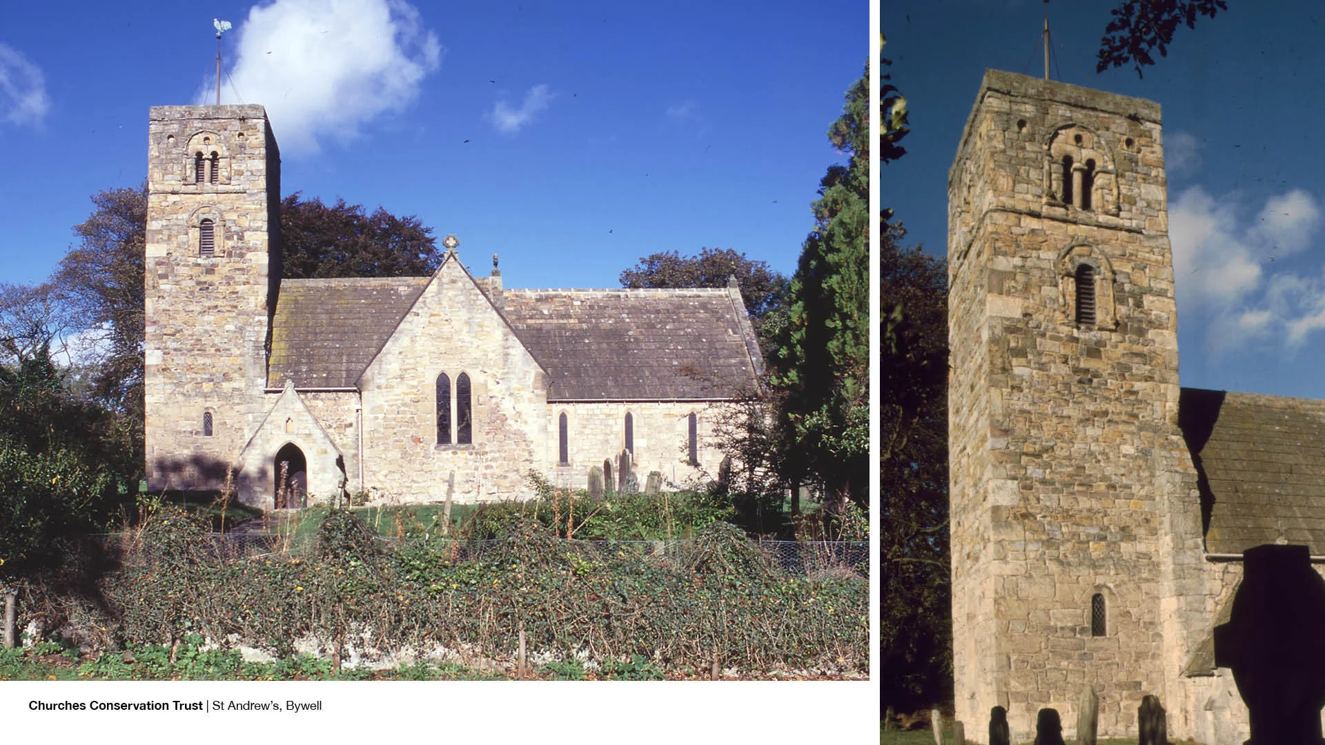 St Andrew's, Bywell with focus on tower
