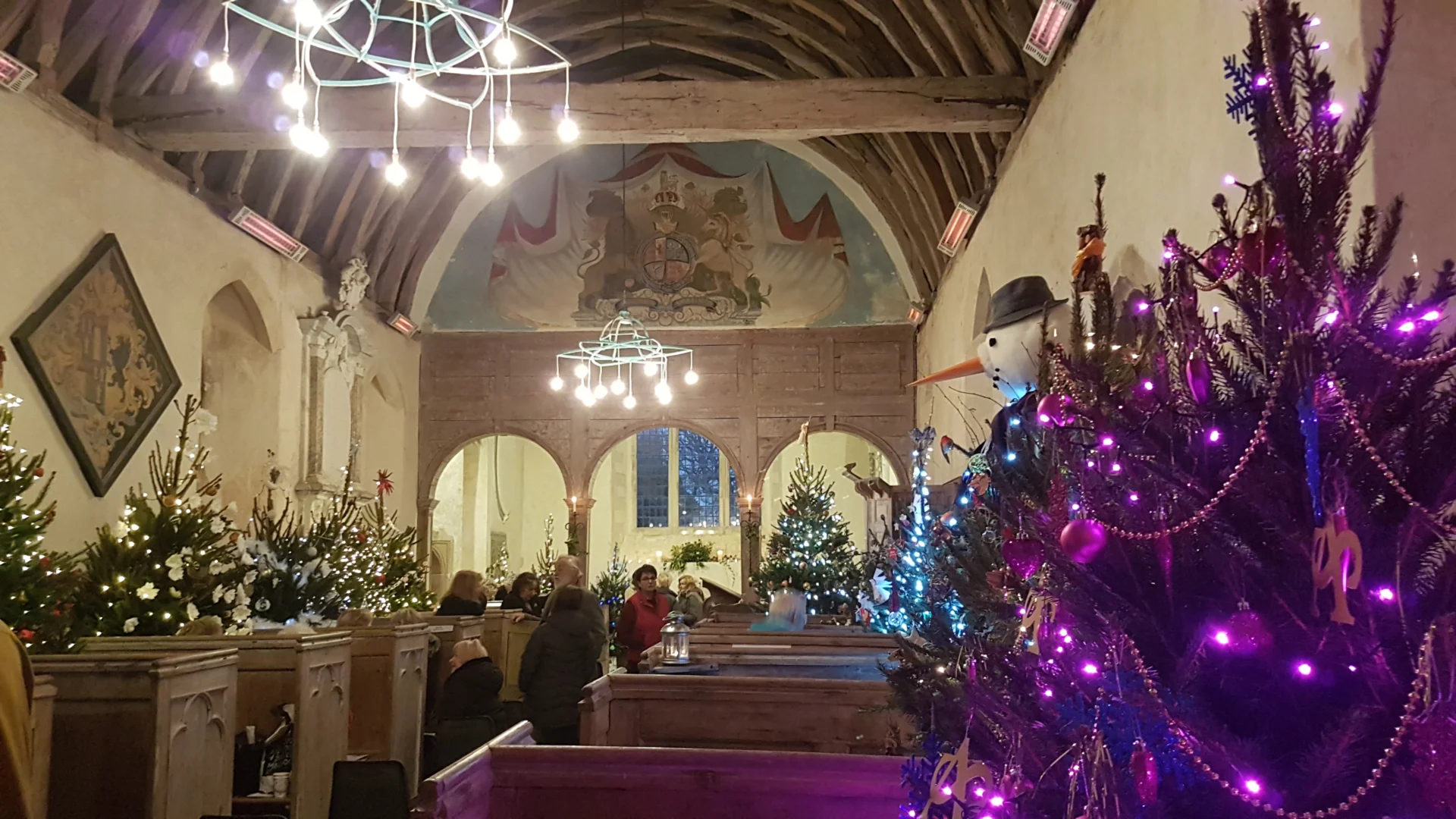 Christmas Tree Festival at Church of The Holy Sepulchre, Warminghurst, West Sussex